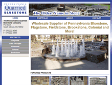 Tablet Screenshot of paquarriedbluestone.com